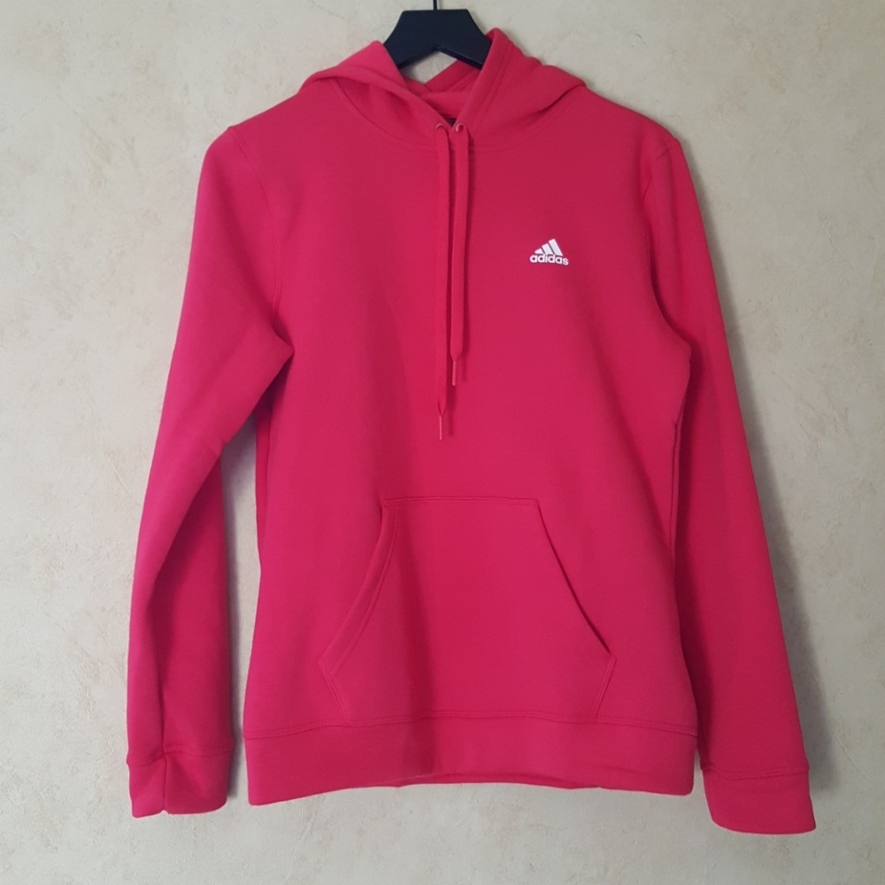 Adidas red ultimate fleece hoodie small